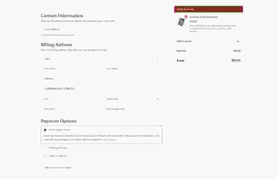 Checkout-page